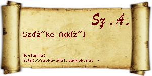 Szőke Adél névjegykártya