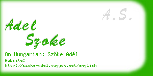adel szoke business card